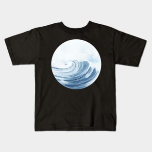 Watercolor waves Kids T-Shirt